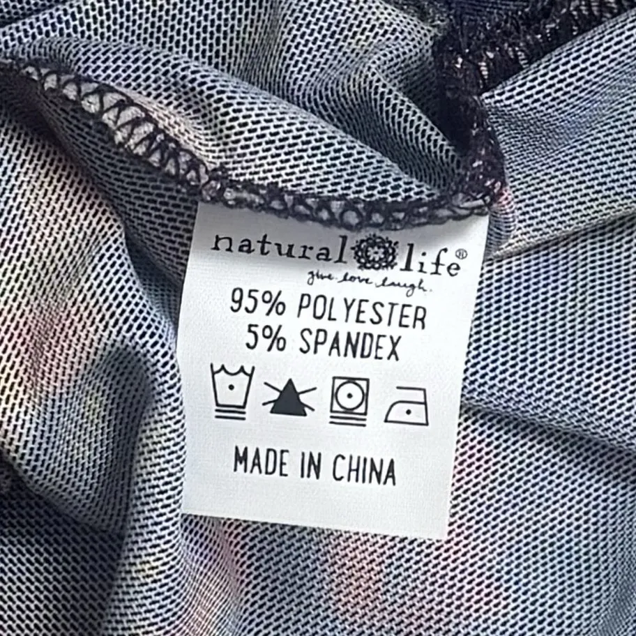 Natural Life Carina Sheer Mesh Floral Button Up Watercolor Boho Ethereal S - Image 9