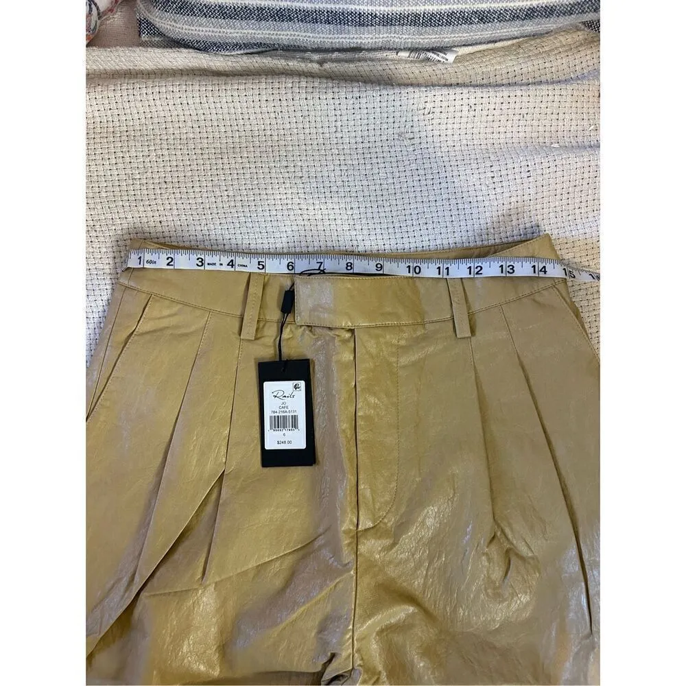 🆕 RAILS Jo Faux Leather High Waist Tapered Leg Pants size 6 BIN J - Image 2