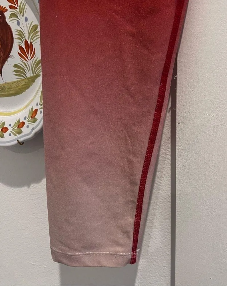 Carbon 38 Red Ombré Workout Leggings Medium - Image 9
