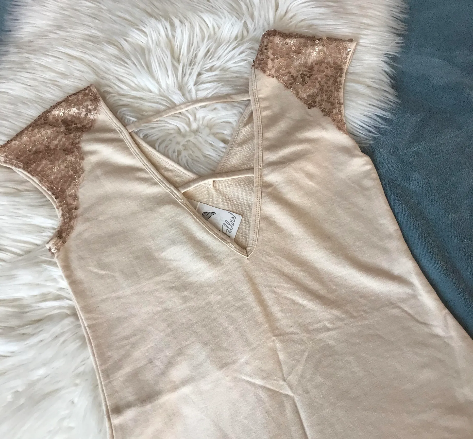 sequin pale shift dress. - Image 5