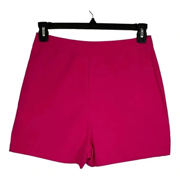 Pretty‎ Little Thing Hot Pink Tailored Shorts Pocket Front Detail Women Size 8 - Image 6