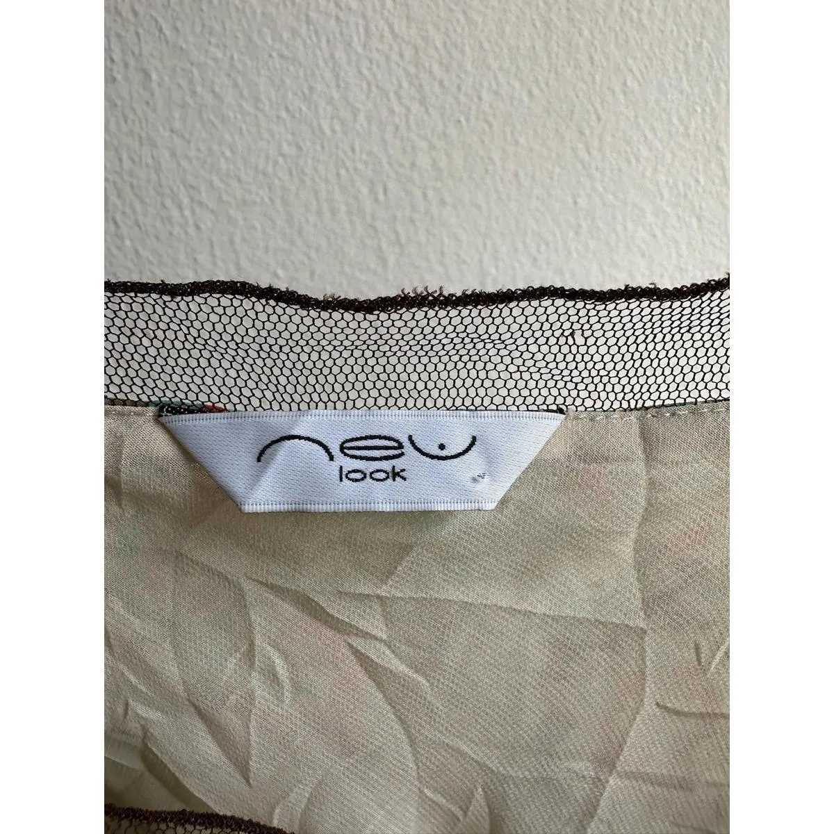 Floral Silky Mesh Trim Patterned Cami Top - Image 5