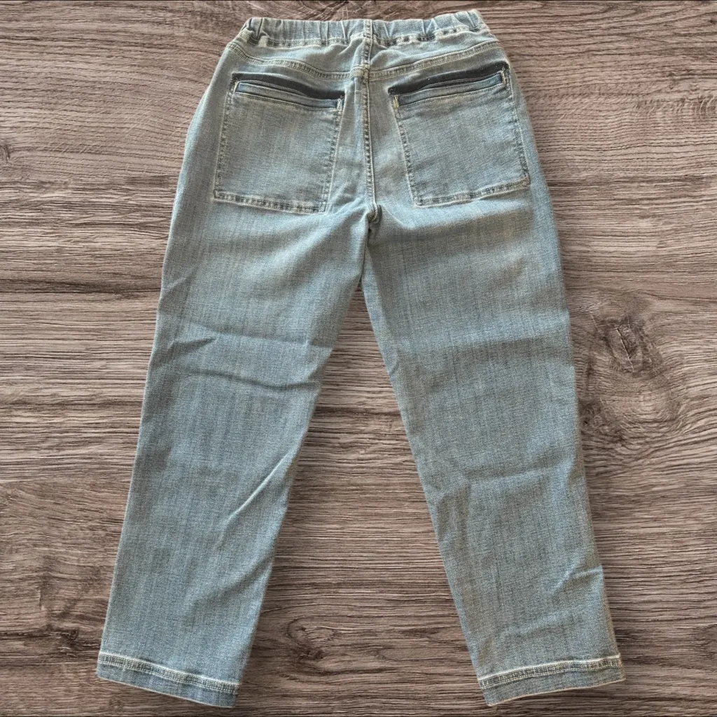 LIVERPOOL Rascal Park Canyon Pull-On Tie Front Denim Pants 8/29 - Image 3