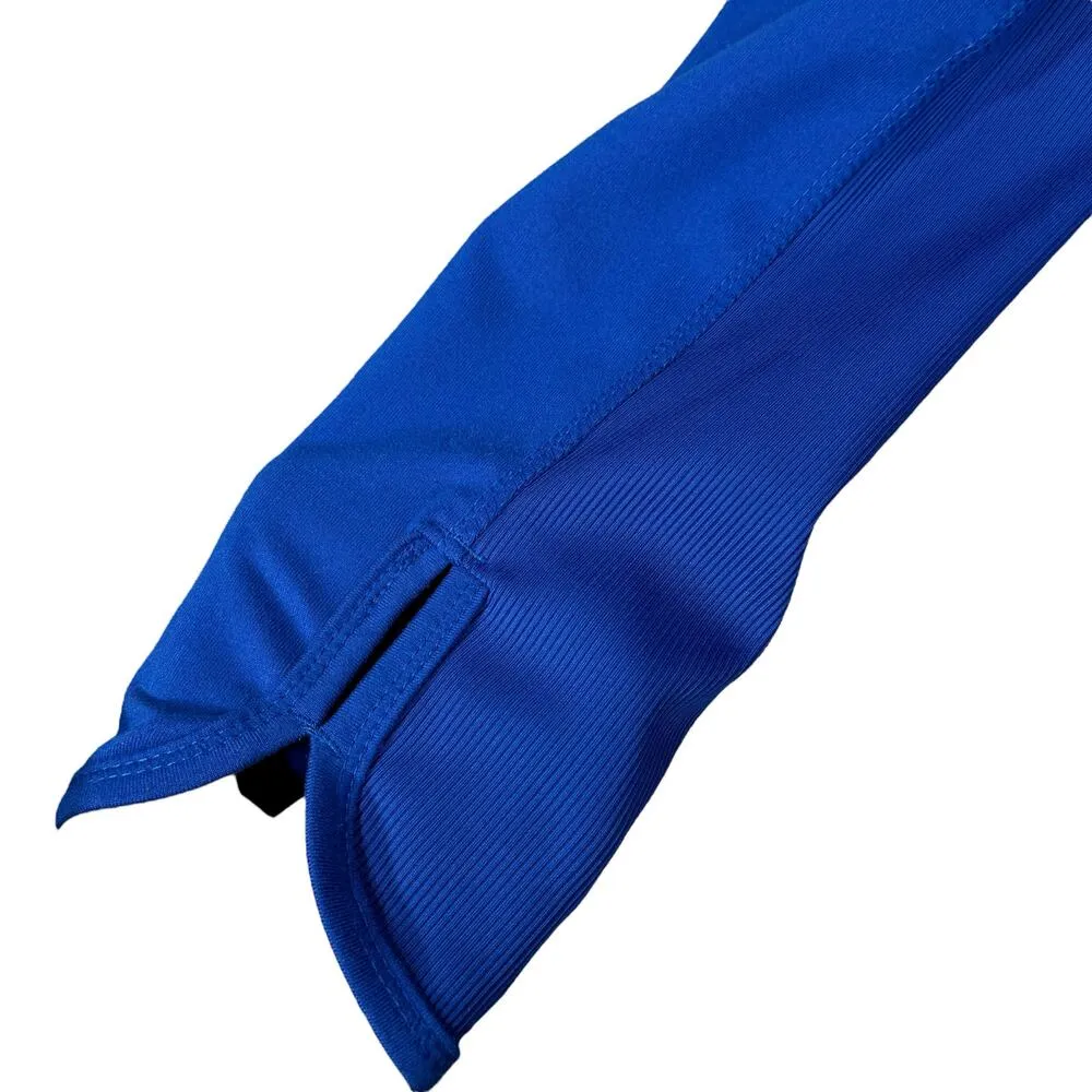 Kyodan Medium Pullover Jacket 1/4-Zip Stretch Mock Neck Long Sleeve Blue Womens - Image 2