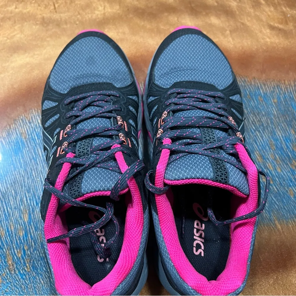 ASICS Gel-Venture 7 Black Pink Athletic Trail running shoes size 8.5 wide - Image 6