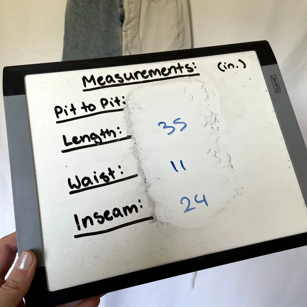 Pacsun high rise straight two tone white and medium wash blue jeans women's 23 - Image 4