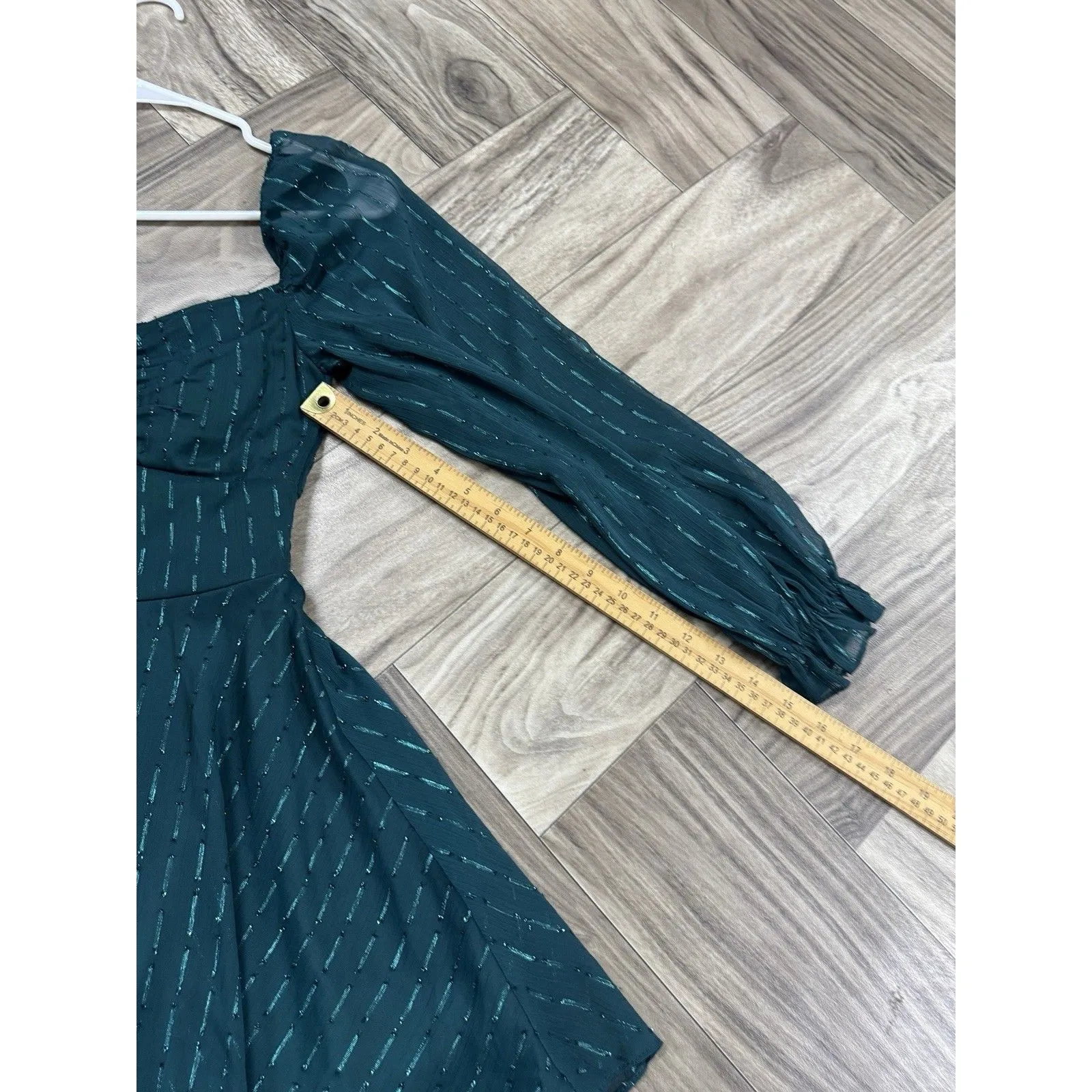 City Triangles Juniors' Double-Layer Long Sleeve Dress Size 3 Hunter - Image 8