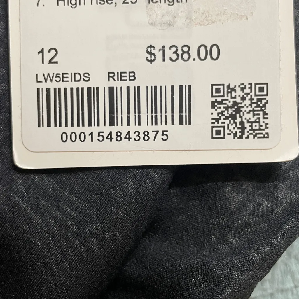 Lululemon NWT Align High Rise 25” Leggings With Pockets Ripple Embossed Black 12 - Image 14