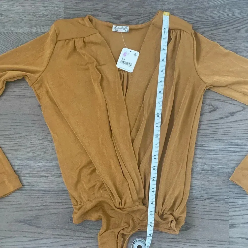 Free People Turnt Bodysuit - Size XS - Golden Nugget‎ - NWT - Image 7
