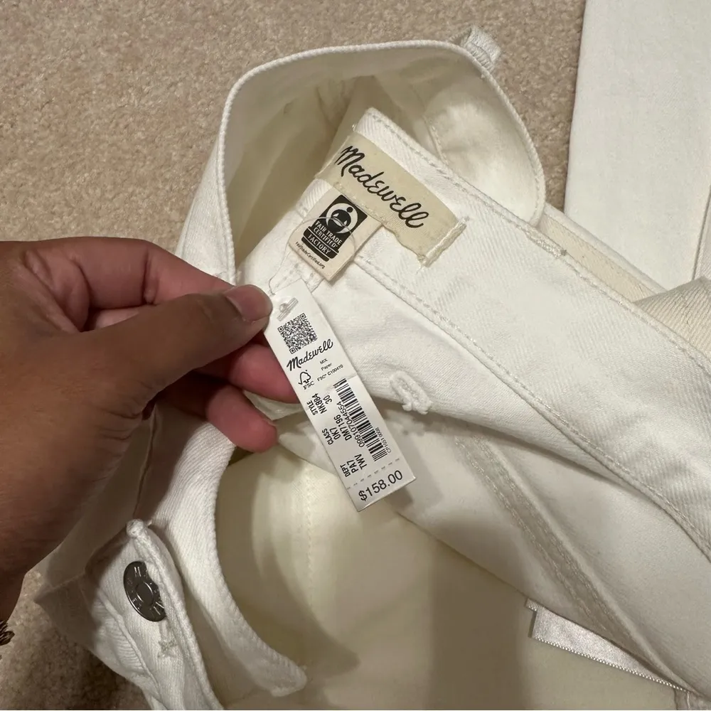 Madewell The '90s Straight Jean: Two-Tone Workwear Edition sz 30 - Image 9