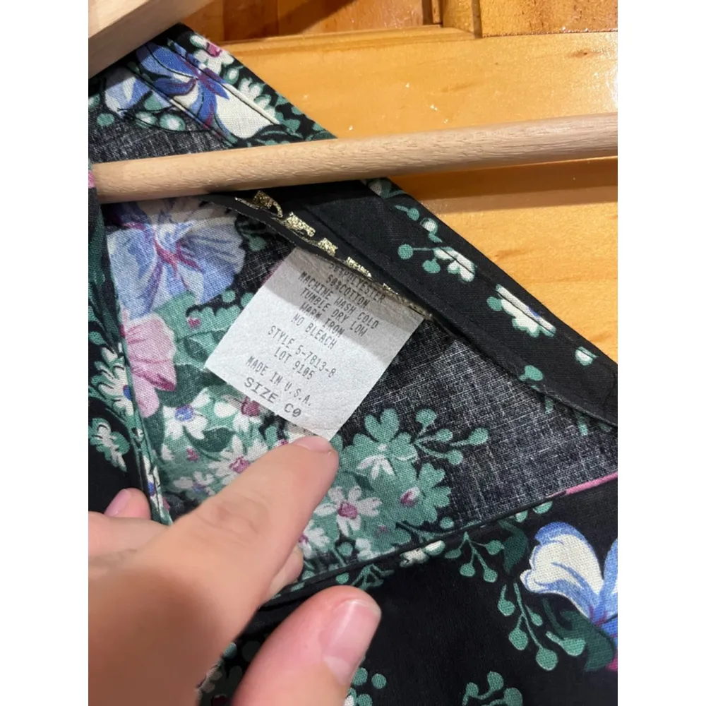 Vintage Pearls CottageCore Puff Sleeve Crochet Detail Maxi Body Dress Size 2X - Image 4