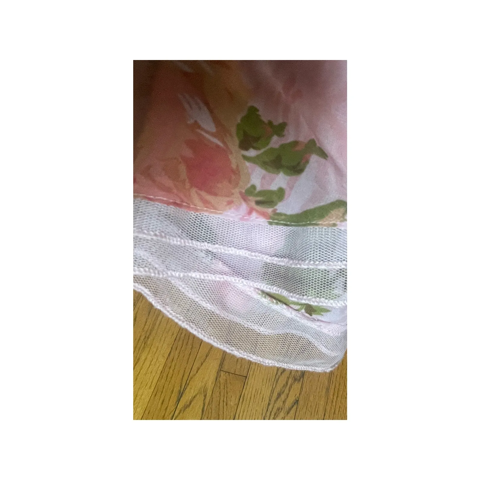 Betsey Johnson x Urban Outfitters Tori 90s Floral Pink Midi Dress Size Small - Image 6