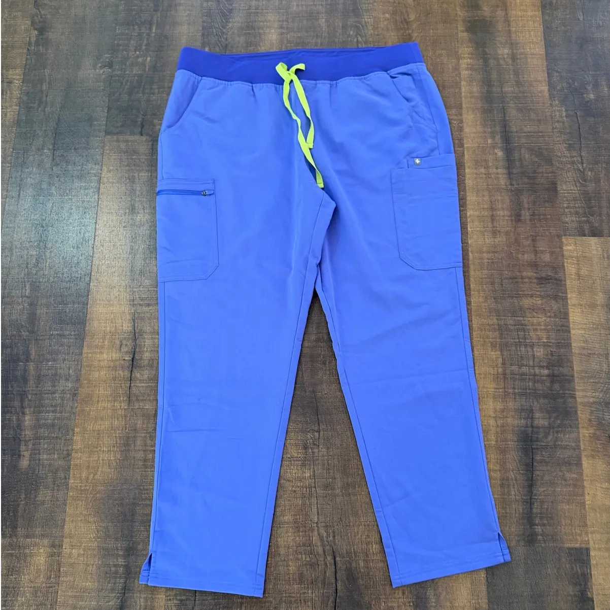 Figs Yola With Yoga Waistband Skinny Scrub Pants Blueberry Size XXL - Image 2