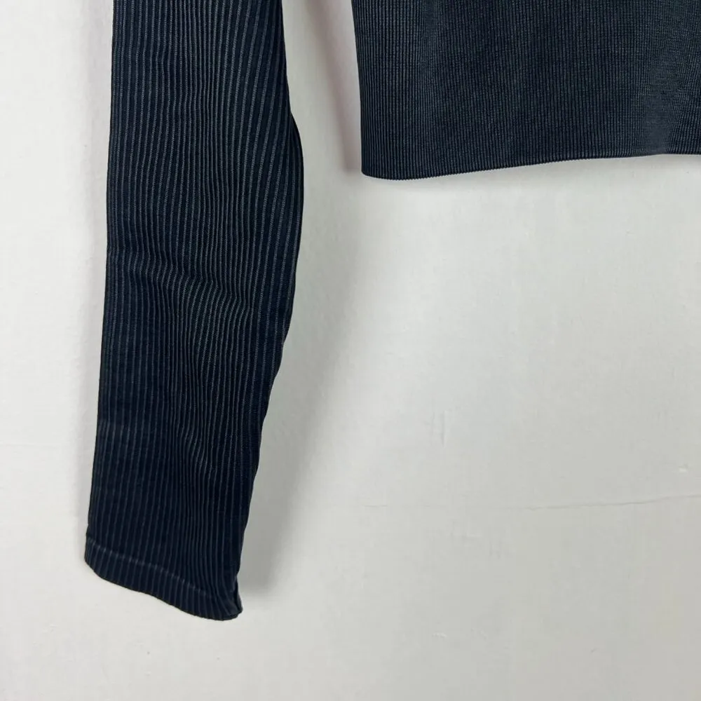 NWT Aerie Offline Seamless Cable Square Neck T-Shirt Long Sleeves Size Large L - Image 13