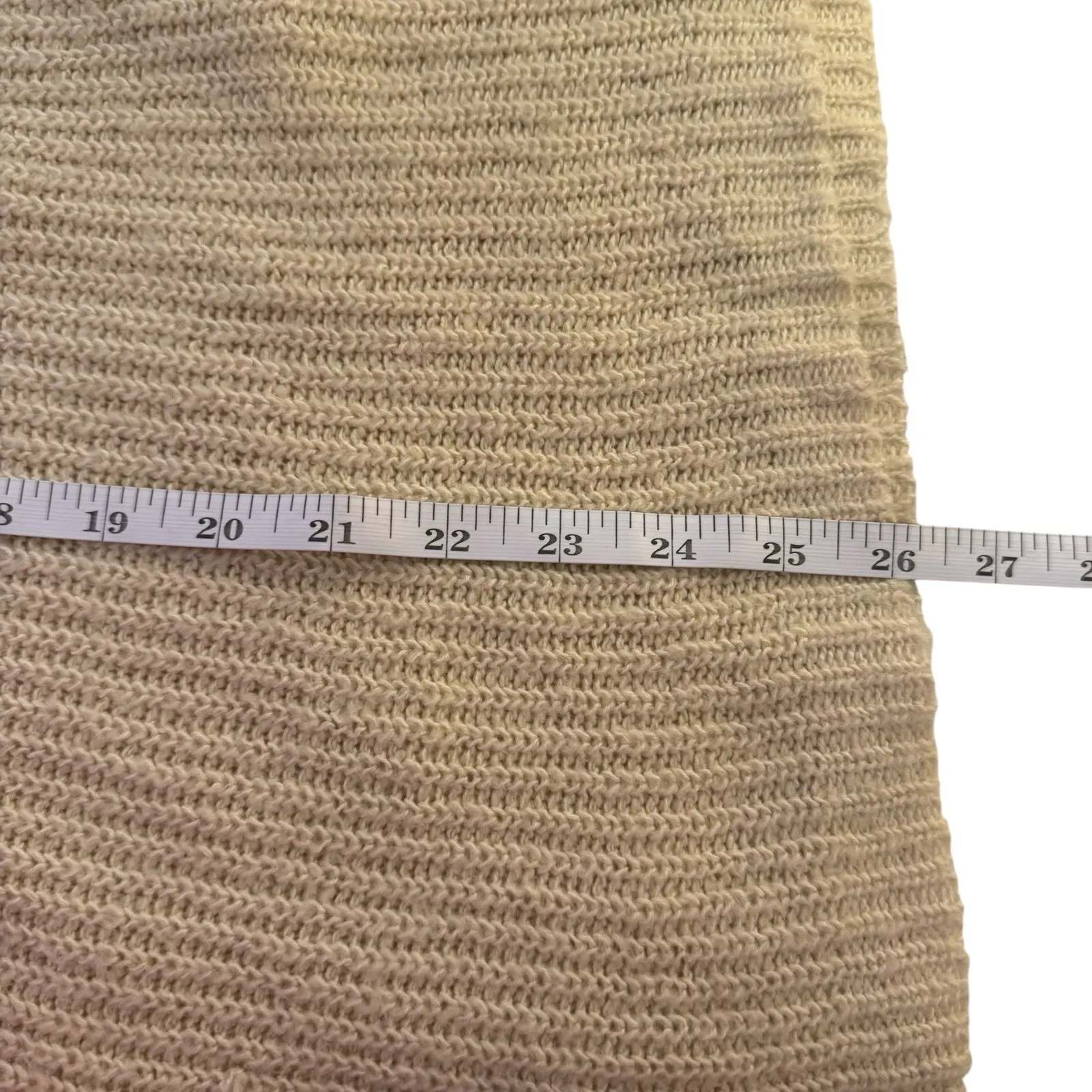 Vtg Denim & Supply Ralph Lauren Womens Cream Chunky Knit Sweater Cowl Neck - Image 9