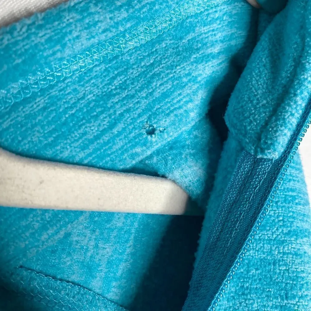 IZOD Peforman X Fleece Full Zip Up Jacket Blue XL Athletic Hiking Heathered - Image 6