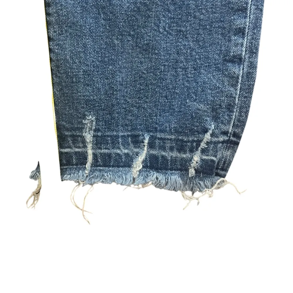Dear John Womens Blaire High Rise Straight Jeans Size 28 Distressed Raw Hem - Image 3