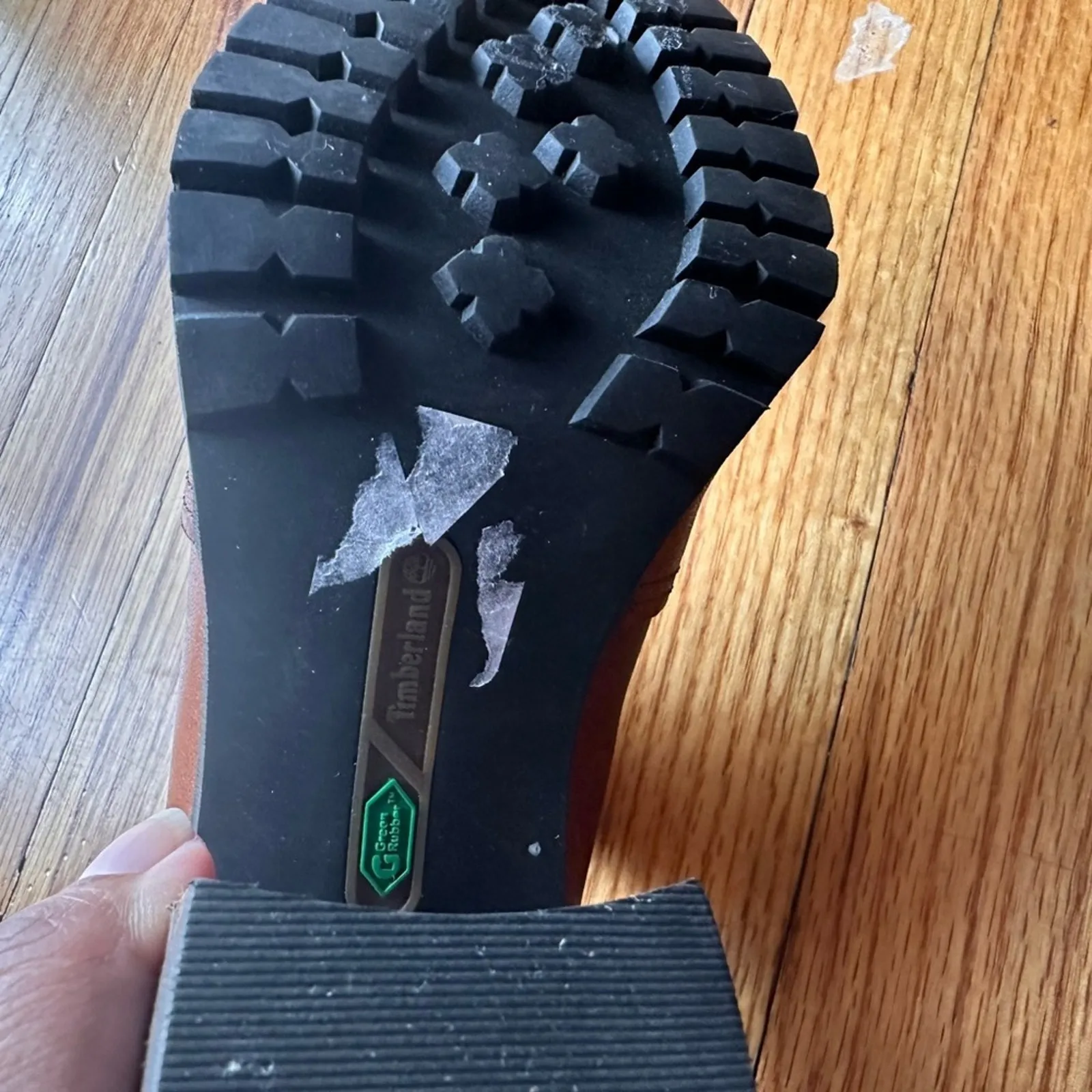 Timberland Swazey Brown Leather Heeled Mules/Clogs – Size 6 - Image 10