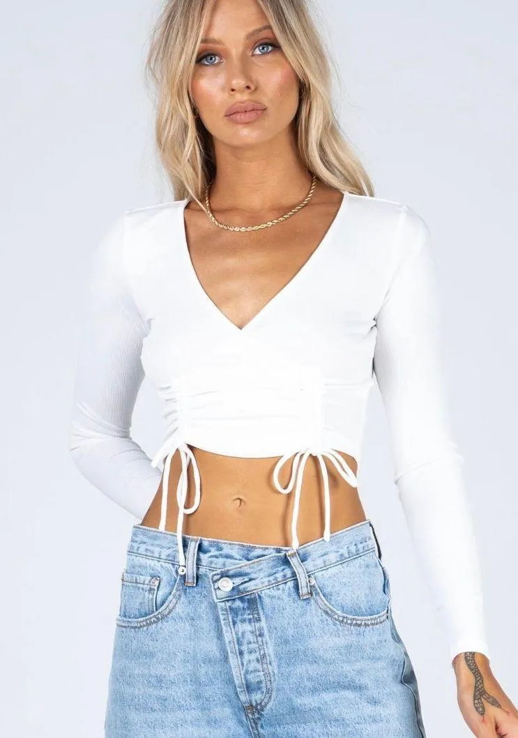 Sicily White Crop Top - Image 2