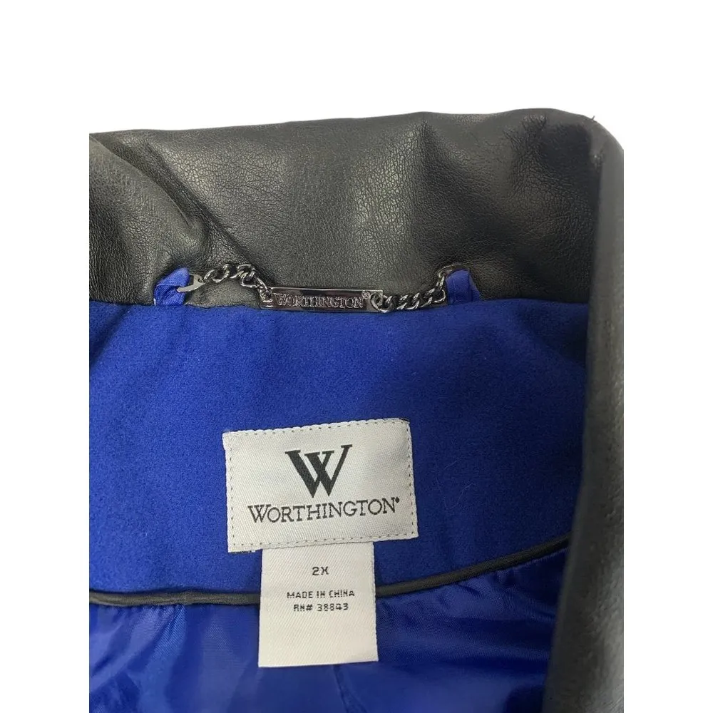 Worthington Women's Fierce Blue Coat - Image 4