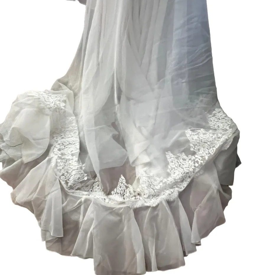 Vintage ILGWU‎ Wedding Dress White Size 12 - Image 10