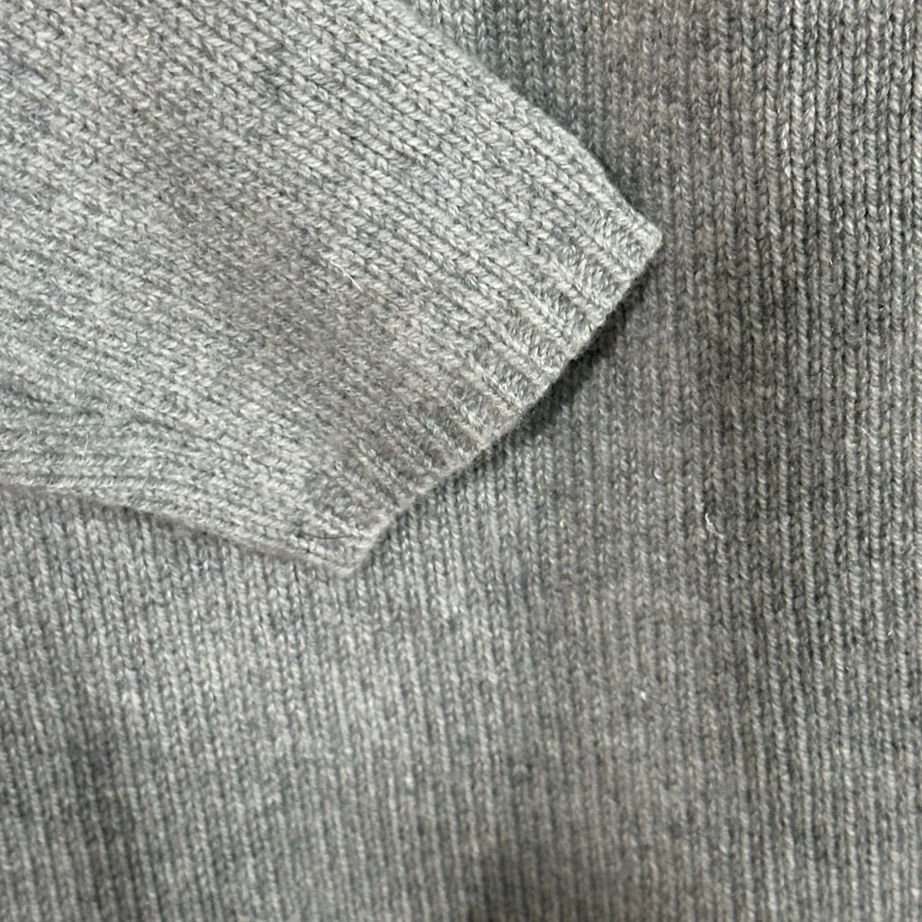 Saks Fifth Avenue Folio Collection 100% Cashmere Gray Mock Neck Sweater Women S - Image 3