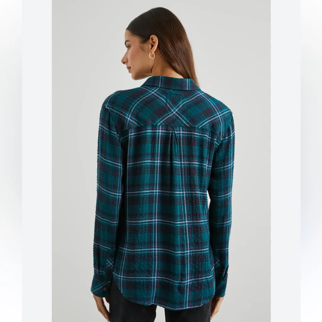 Rails Plaid Pine Long‎ sleeve Button Up Shirt Size Medium - Image 2