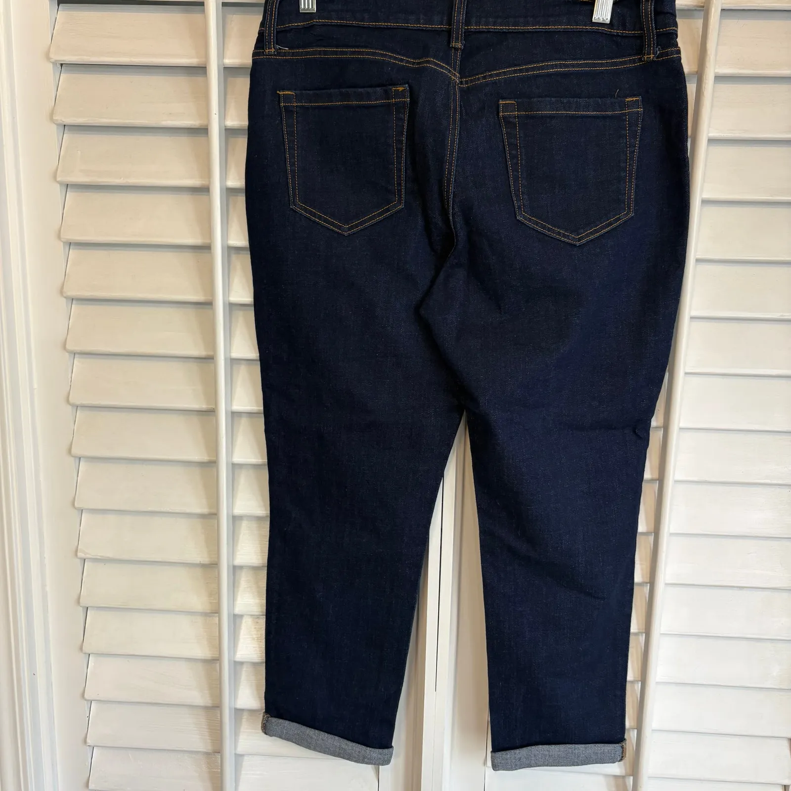 Old Navy Dark Wash Crops‎ Size 10 - Image 2