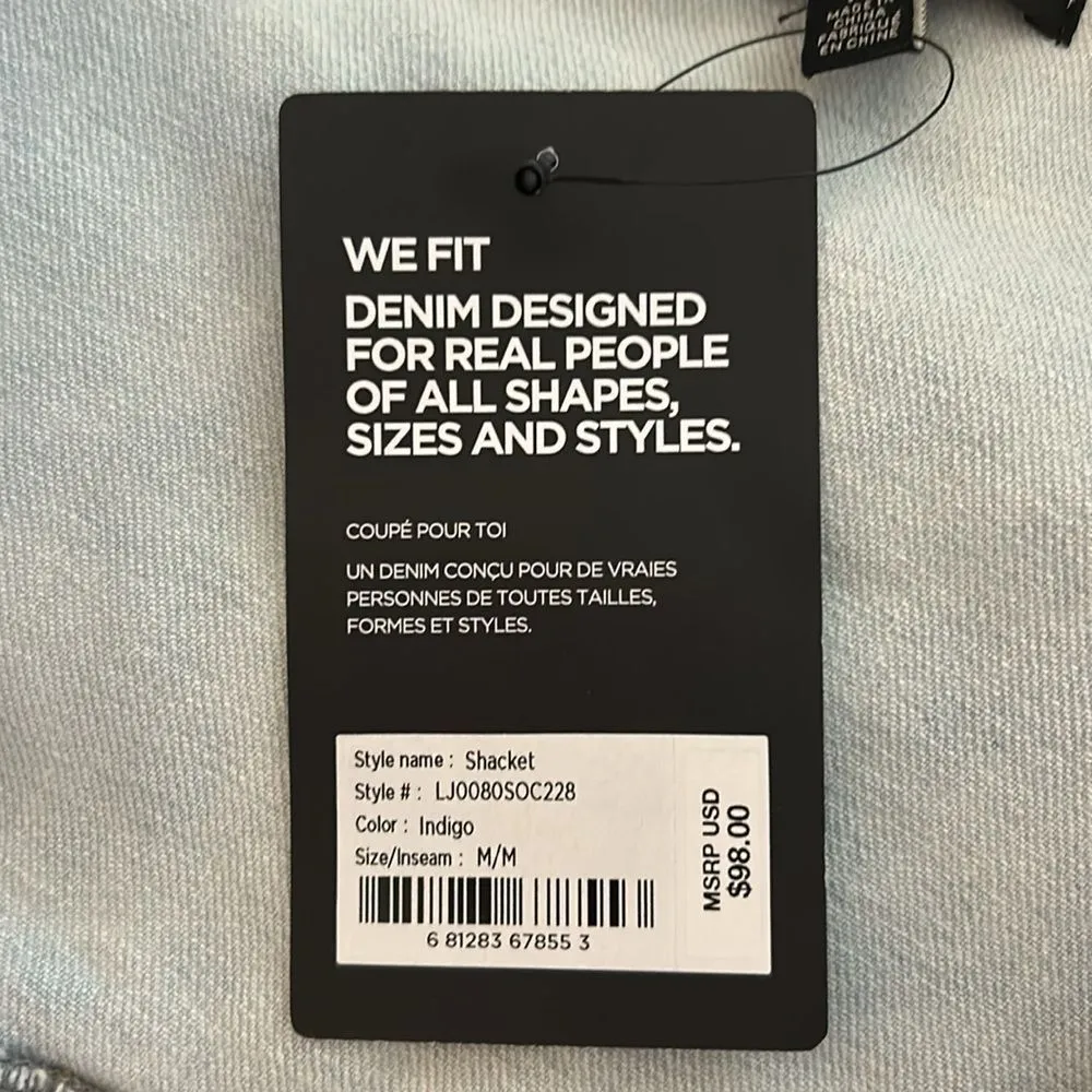 Silver Jeans  Co. Women's Denim Jacket (Shacket), Medium, Washed Blue, NWT - Image 12