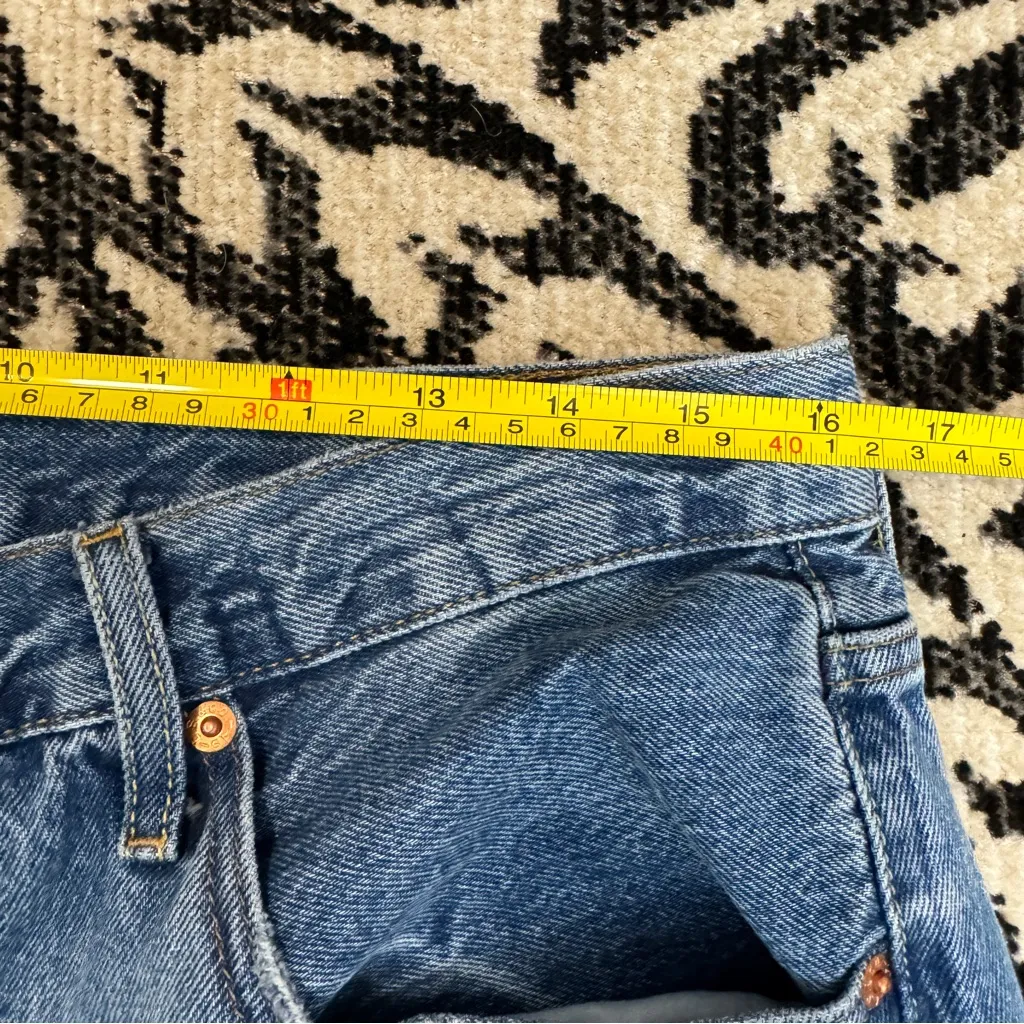 Levi’s Plus Size 501 Mid Thigh Shorts Pleased To Meet You size 32 858330056 - Image 12