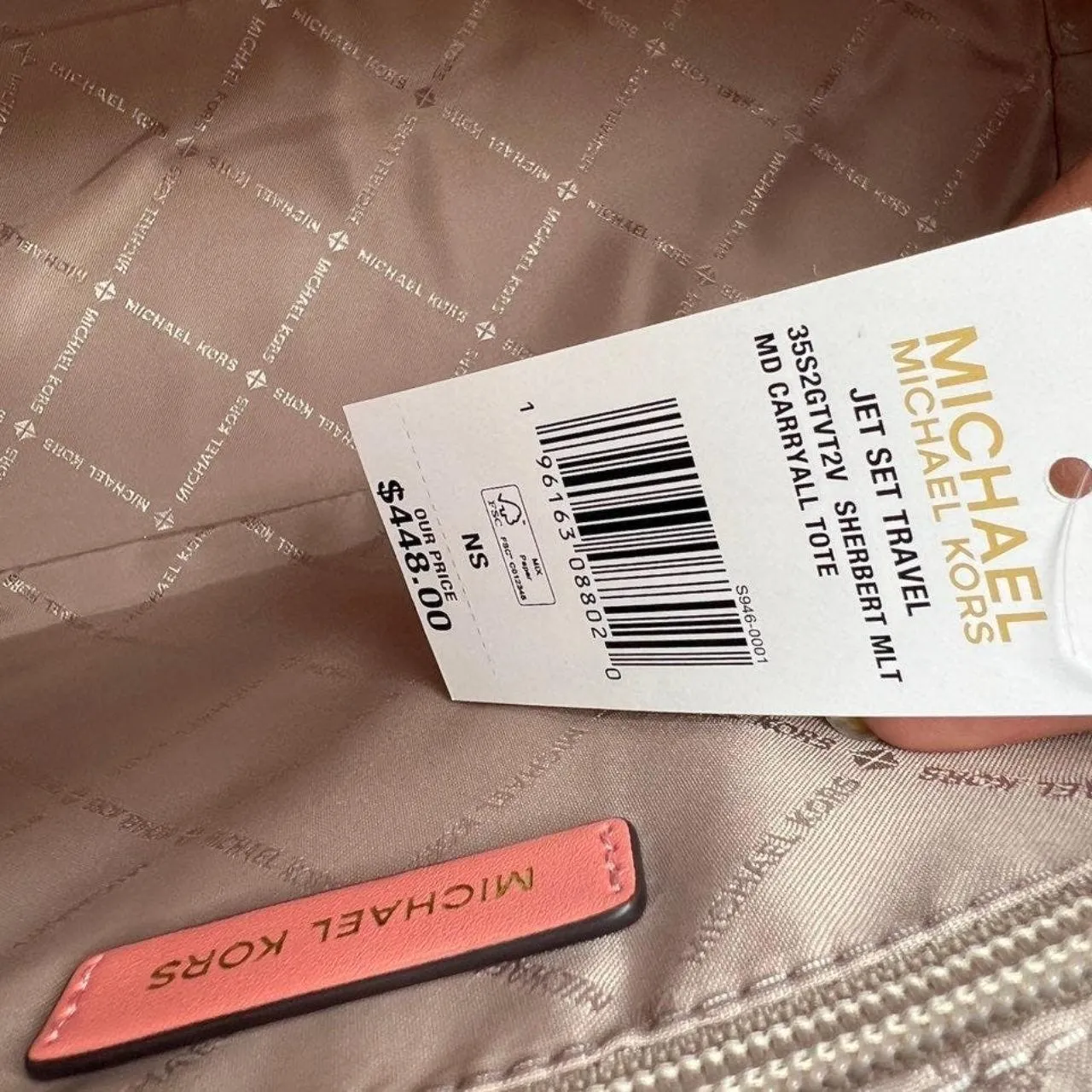 Michael Kors Sherbert Multi Carryall Tote - Image 8