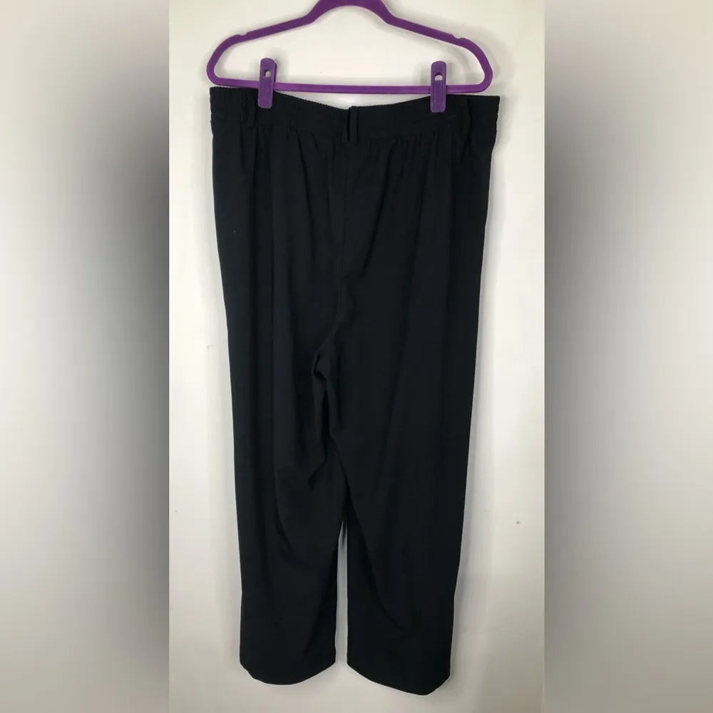 Torrid  Pull On Wide Leg Stretch Crepe High Rise Tie Front Pants 1X - Image 3