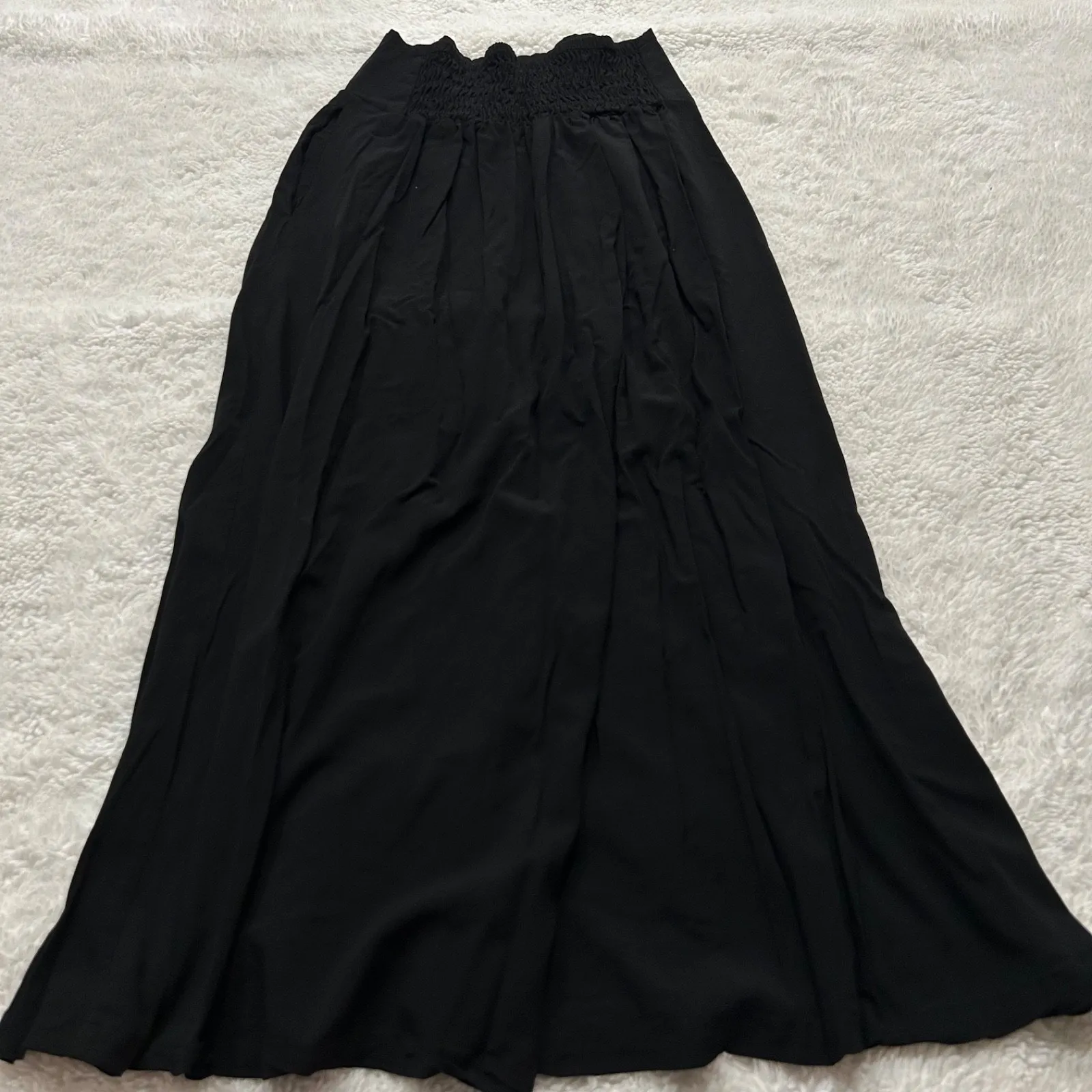 Kira Grace Womens Portofino Black Lightweight Maxi Skirt Sz M Edgy Goth Girl Size M - Image 2