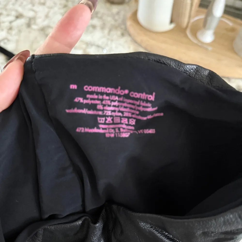 Commando black faux leather leggings - Image 3