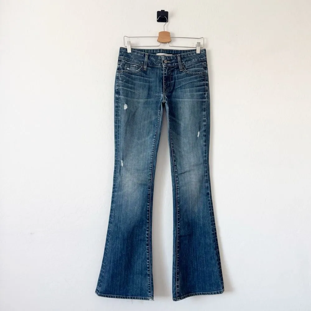 Vince Flare Low Rise Jeans in Mykonos Wash Distressed Size 28 - Image 3