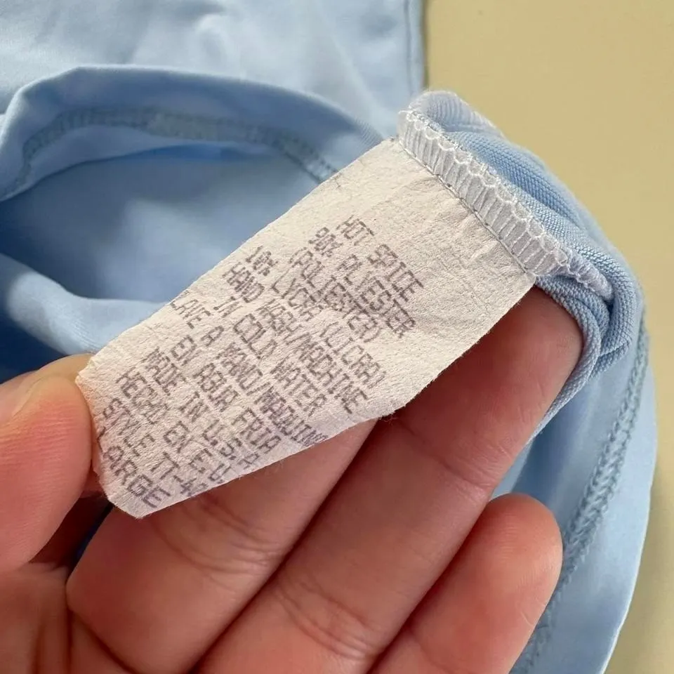 Vintage Y2K Hot Spice "Hotty" Baby Tank Top Blue Rhinestones Glam Graphic Tee Size L - Image 7