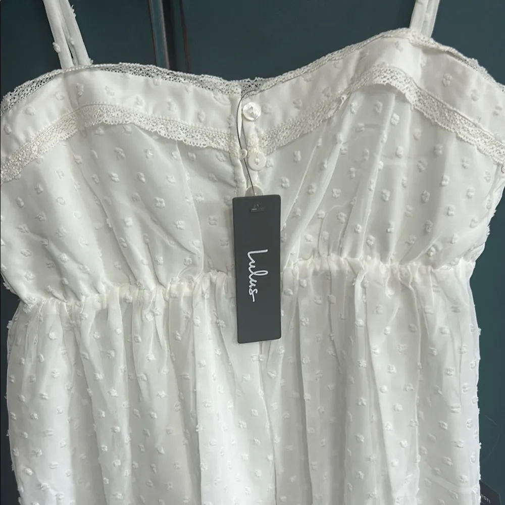 Lulu's White Textured Sleeveless Dress - Image 2