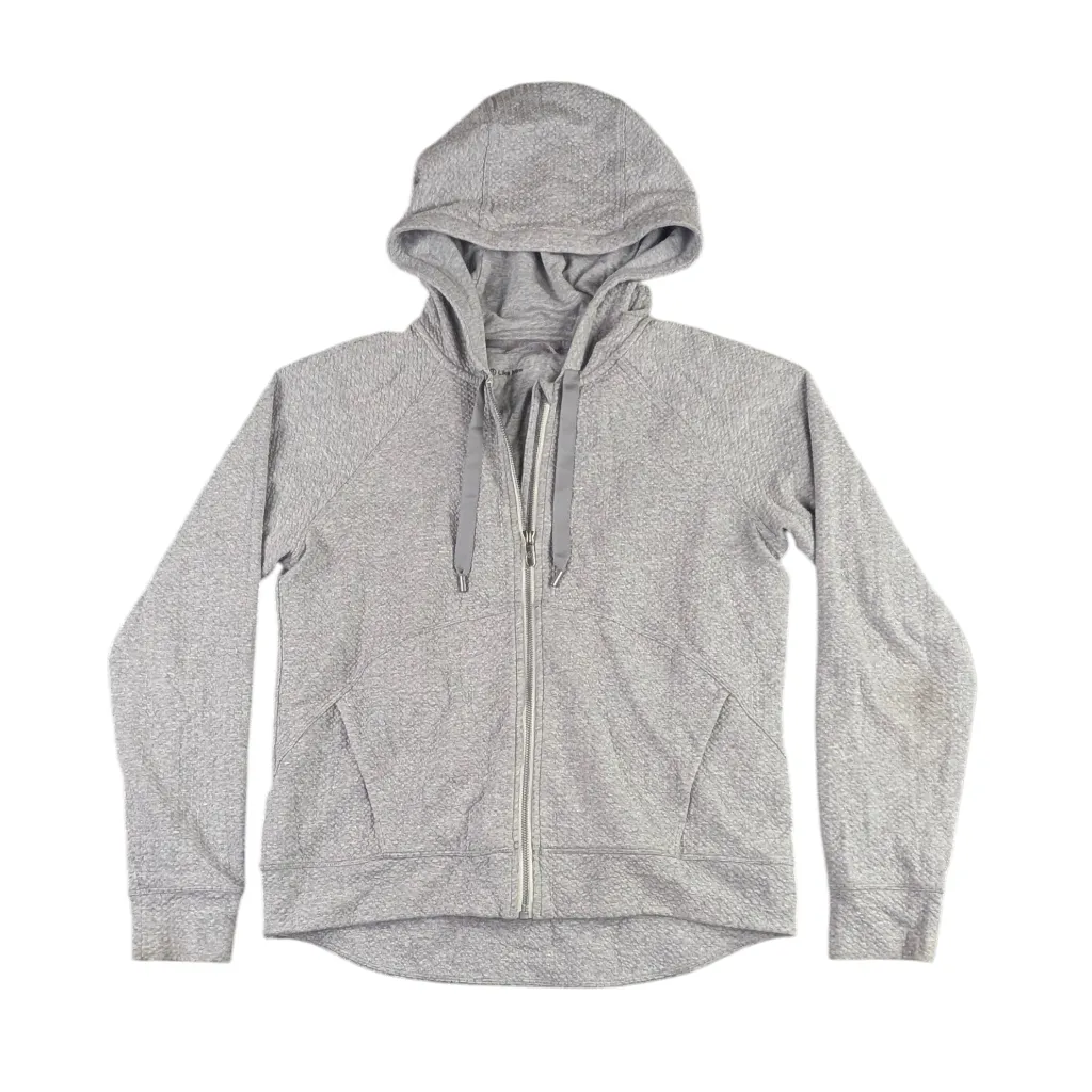 Lululemon Catch a Moment Full Zip Hoodie Gray Women’s Size 10 Athleisure  F296 - Image 3