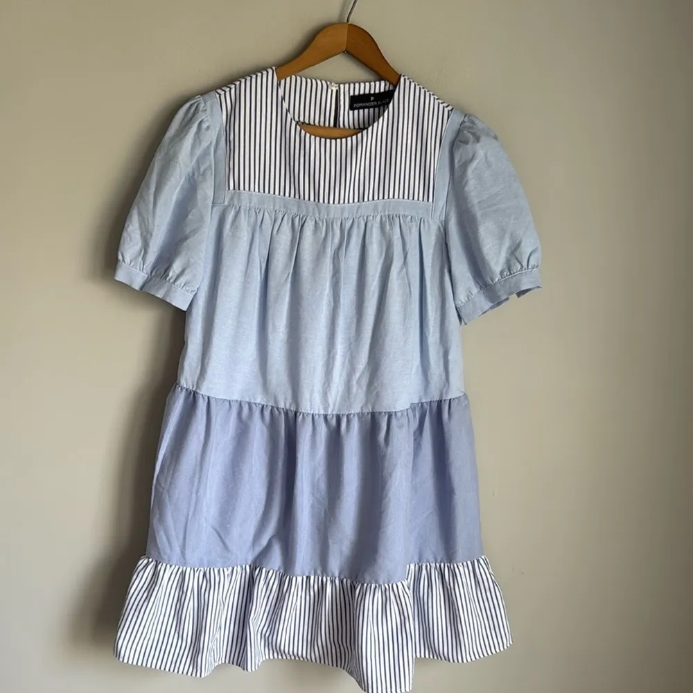 Tuckernuck Pomander Place Exclusive Blue Striped Quinn Dress XS - Image 9