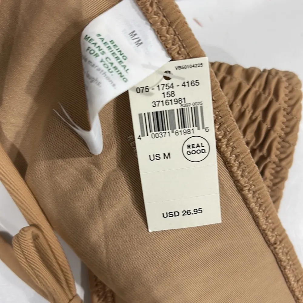 Aerie Smocked Tie Cheeky Bikini Bottom Size Medium - Image 6