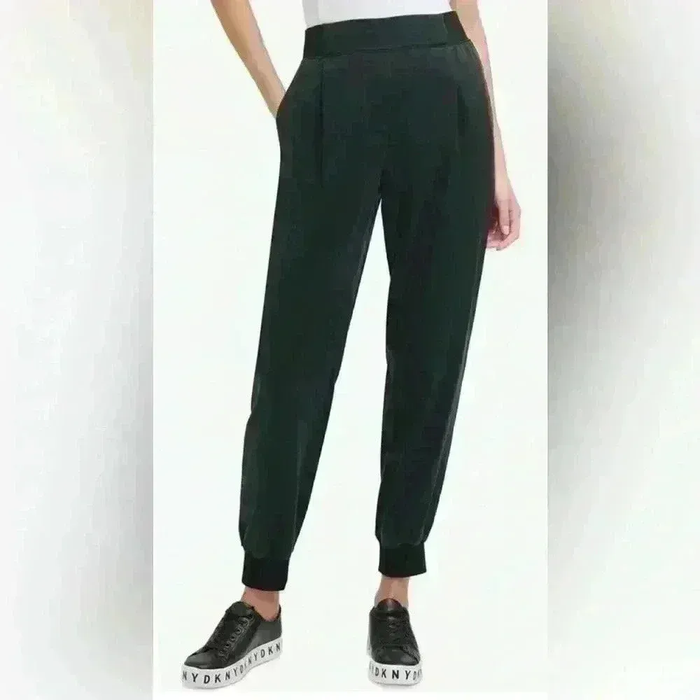 DKNY Women's Pull-On Tapered Joggers Black Size Small‎ - Image 2