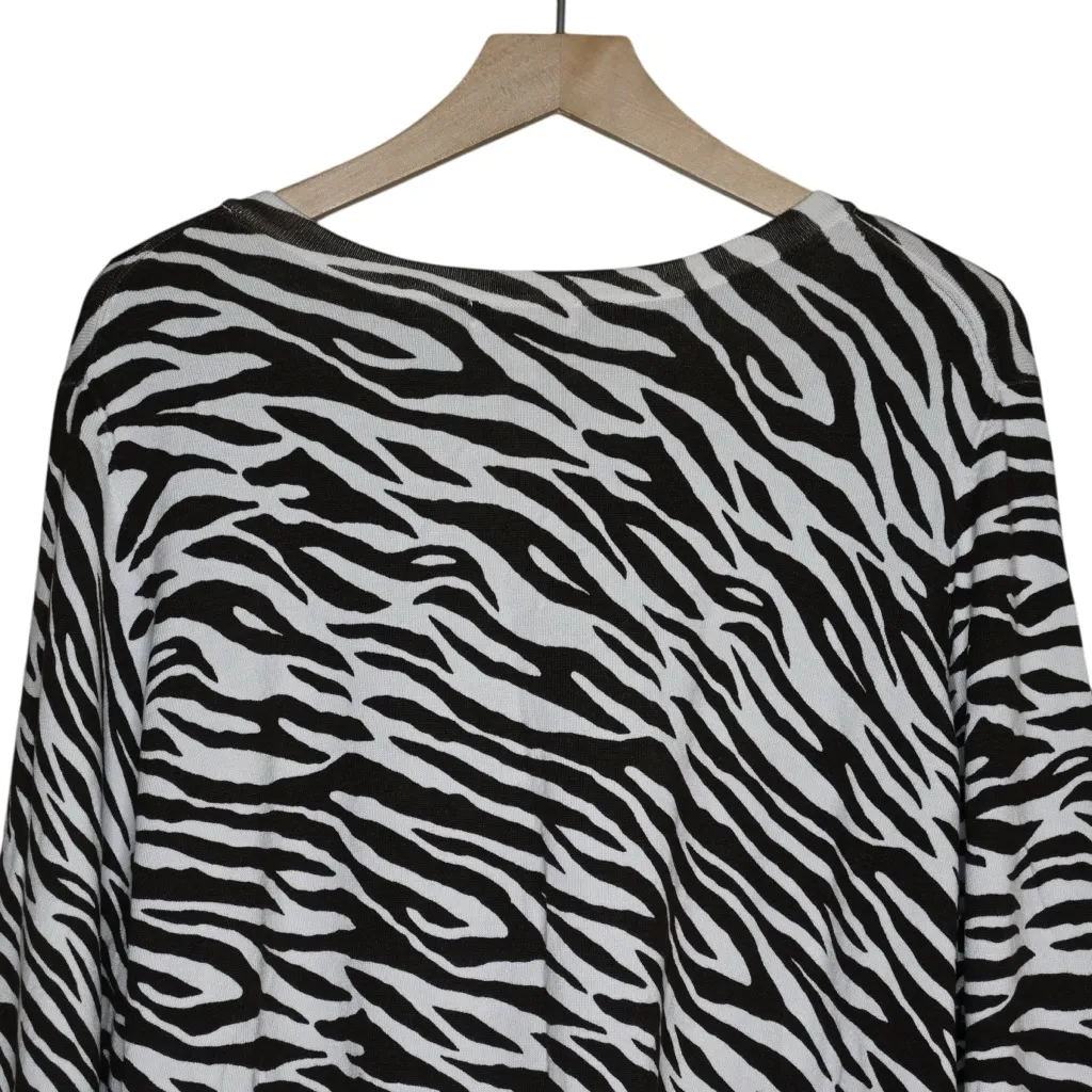 Charter Club Woman Zebra Print Button Front Cardigan Women's 3X - Image 4
