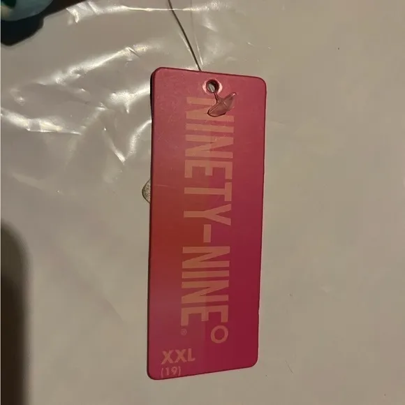 Ninety Nine Bikini Bottom NWT Women’s Size XXL Blue Color with Floral Pattern - Image 2