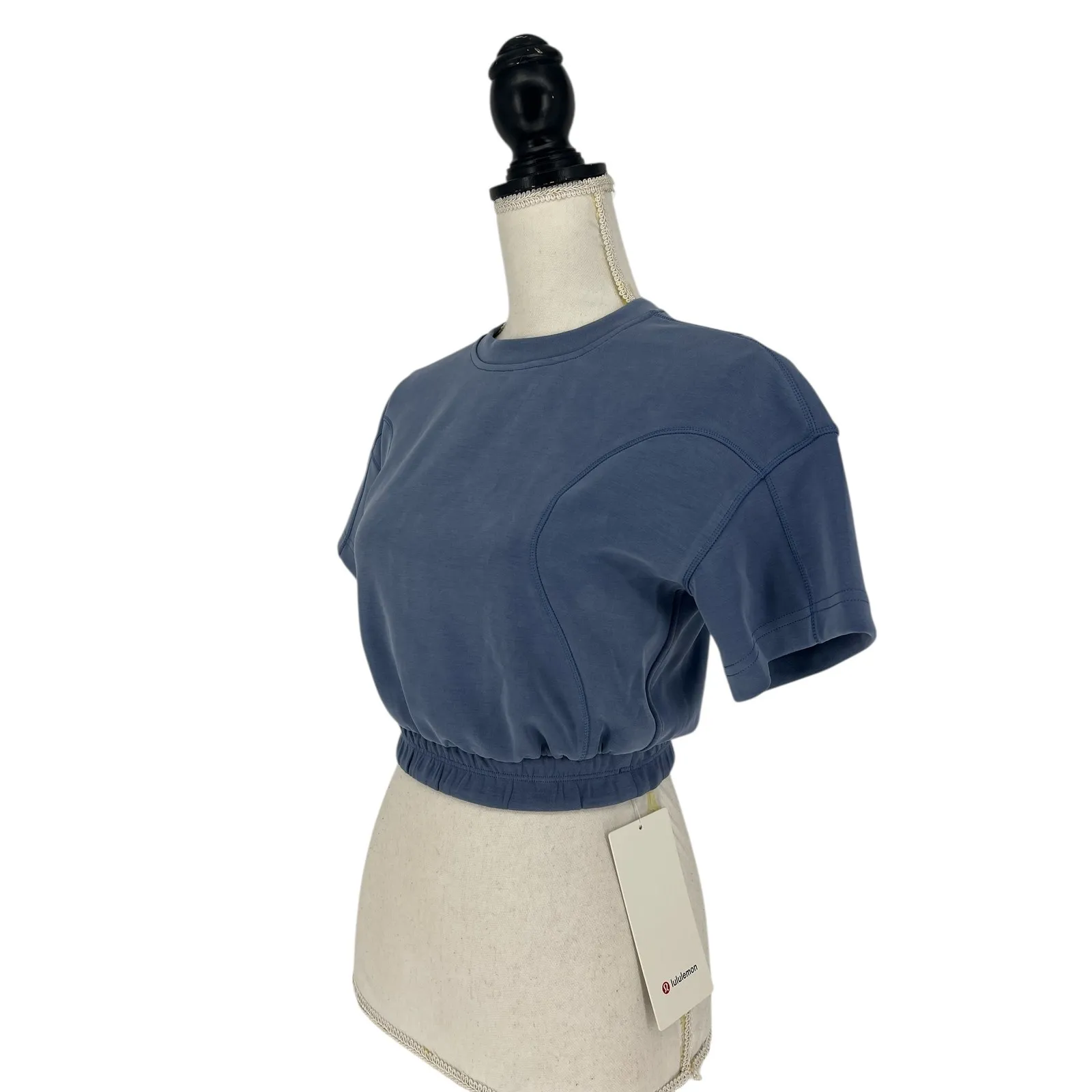 Lululemon Softstreme Gathered Tee in Blue - Image 4