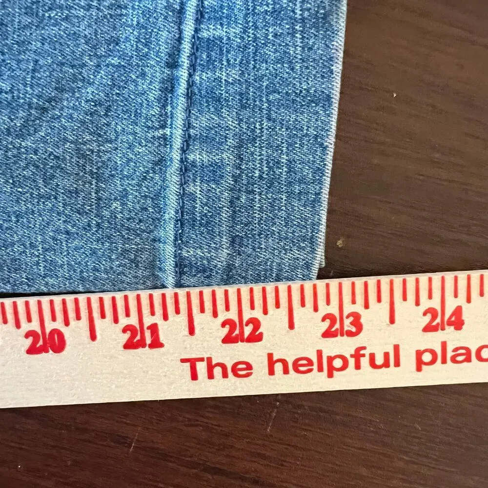 Vintage Kim Rogers Culotte Denim Jeans Women’s 8 Adjustable waist Retro Capris - Image 10