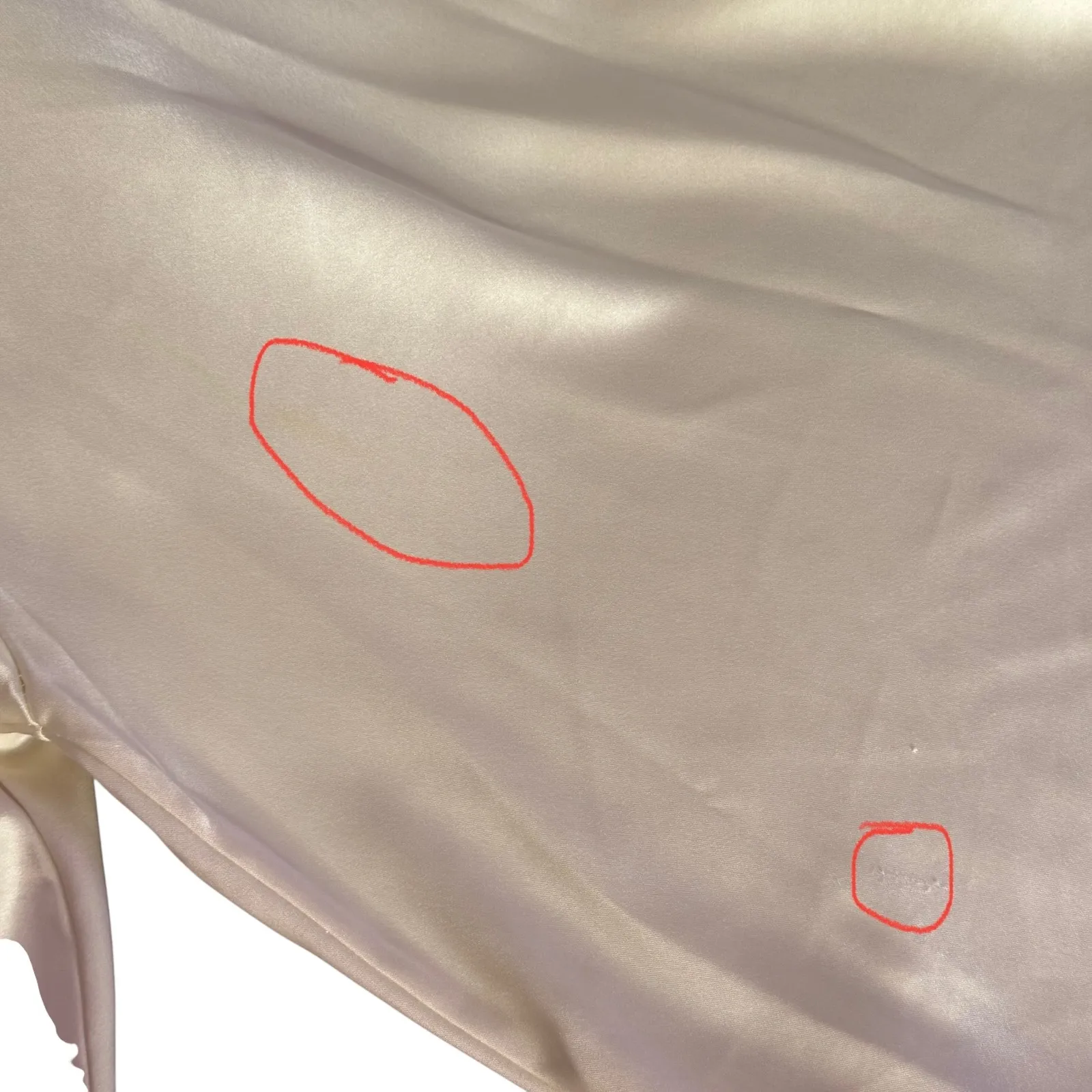 & Other Stories Satin Blouse Rose Detail Size 4 Beige‎ Romantic Top Quiet Luxury - Image 6