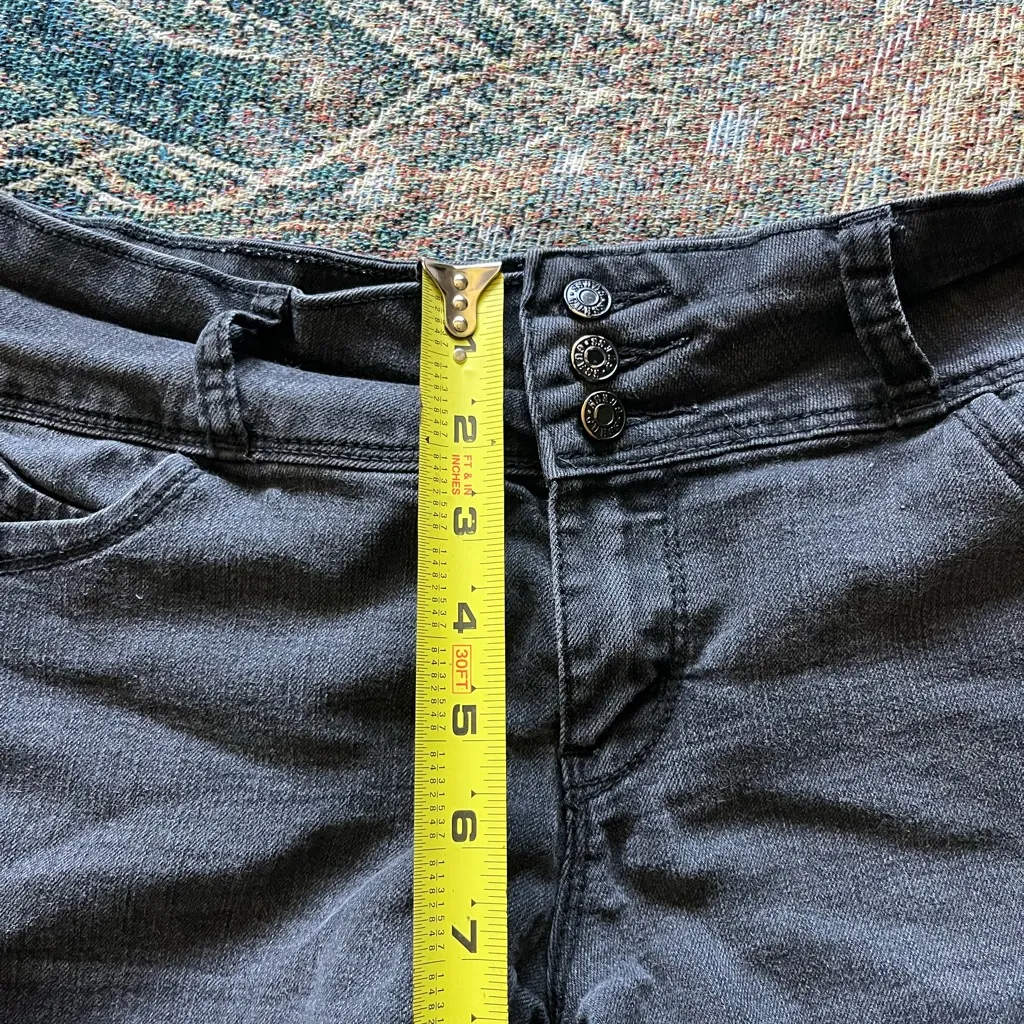 Vintage 90s Guess Jean Shorts Womens 32 High Rise Mom Core USA Button Fly Y2K - Image 13