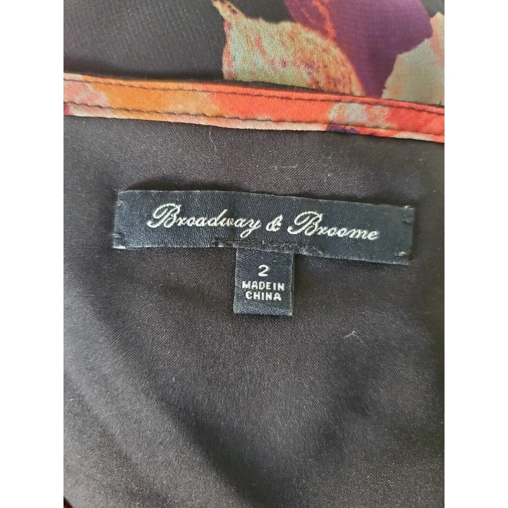 MADEWELL Mirrorflower Dress 2 Broadway & Broom Black Purple Orange FALL … - Image 8