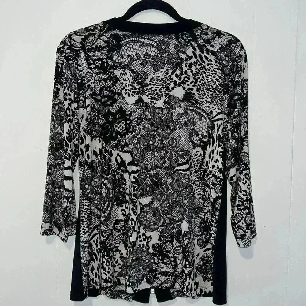 Christopher & Banks Lightweight Coverup Jacket Z11 - Image 2