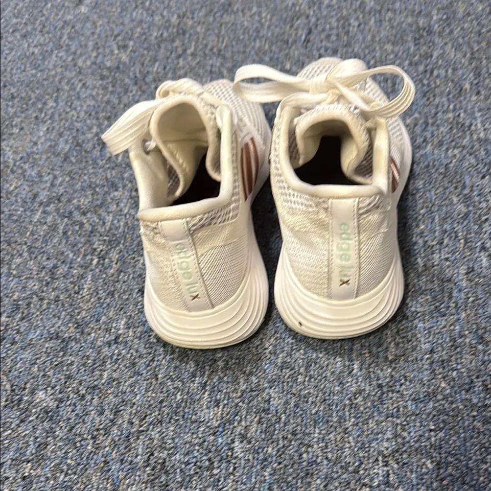 Adidas Edge Lux White Sneakers with Breathable Knit Mesh Women's 7 - Image 6